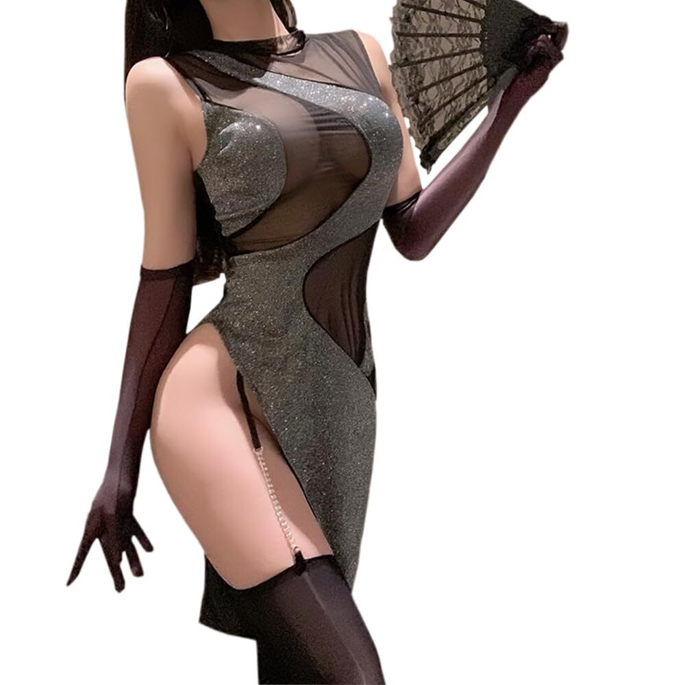 3022 Sexy Lingerie dress cheongsam Costume outfit chinese Style Qipao High